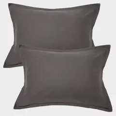 BASEMENT HOME - Set de 2 Fundas de Almohadas Lino