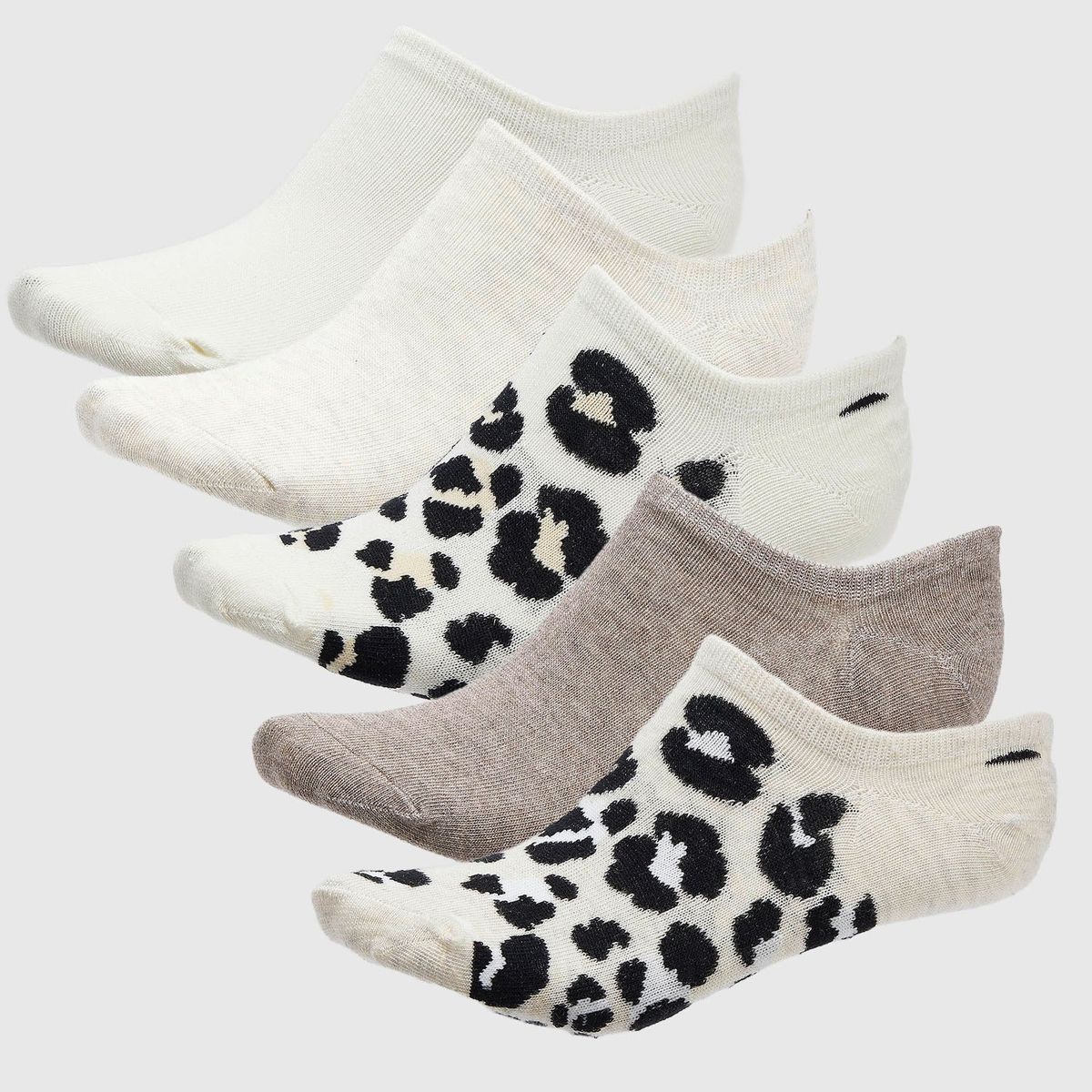 BLU - Pack 5 Medias Mujer Blu Diseño Animal Print y Liso