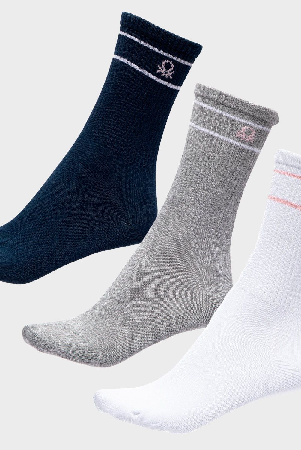 BENETTON - Pack de 3 Calcetines Mujer Benetton