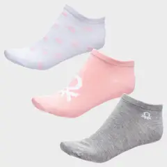 BENETTON - Pack de 3 Calcetines Mujer