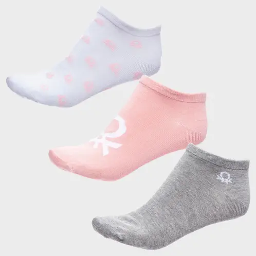 BENETTON - Pack de 3 Calcetines Mujer