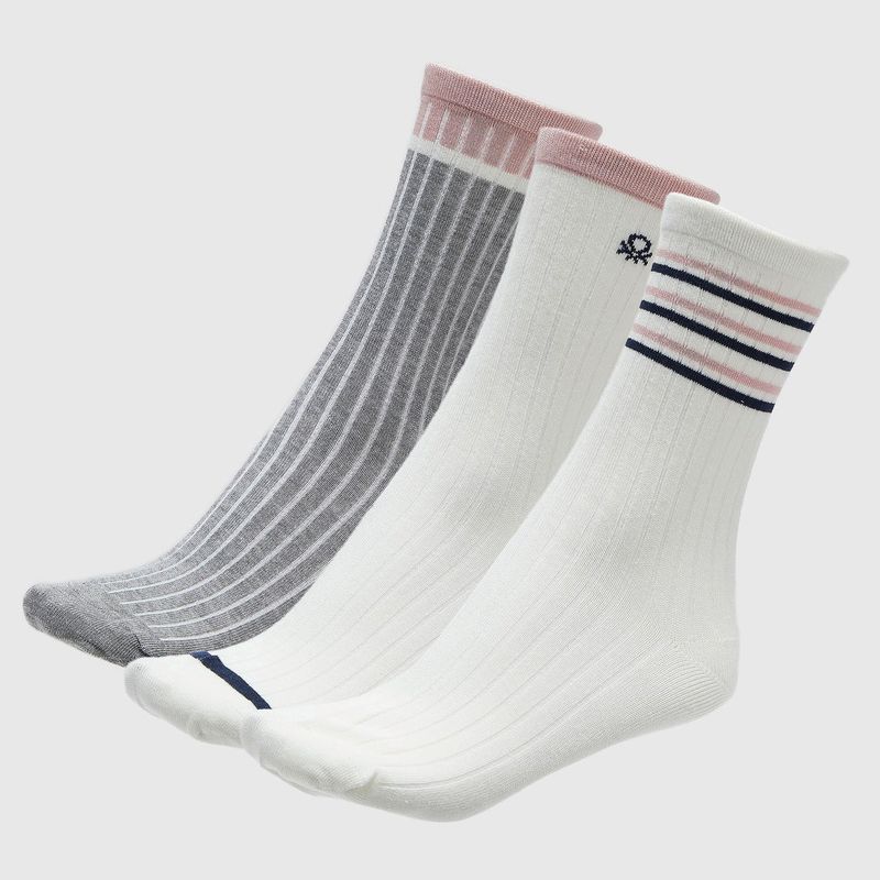 BENETTON - Pack de 3 Calcetines Mujer Benetton