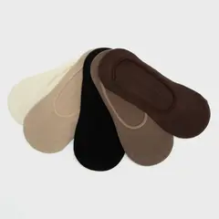 BLU - Pack de 5 Medias Mujer Diseño Liso