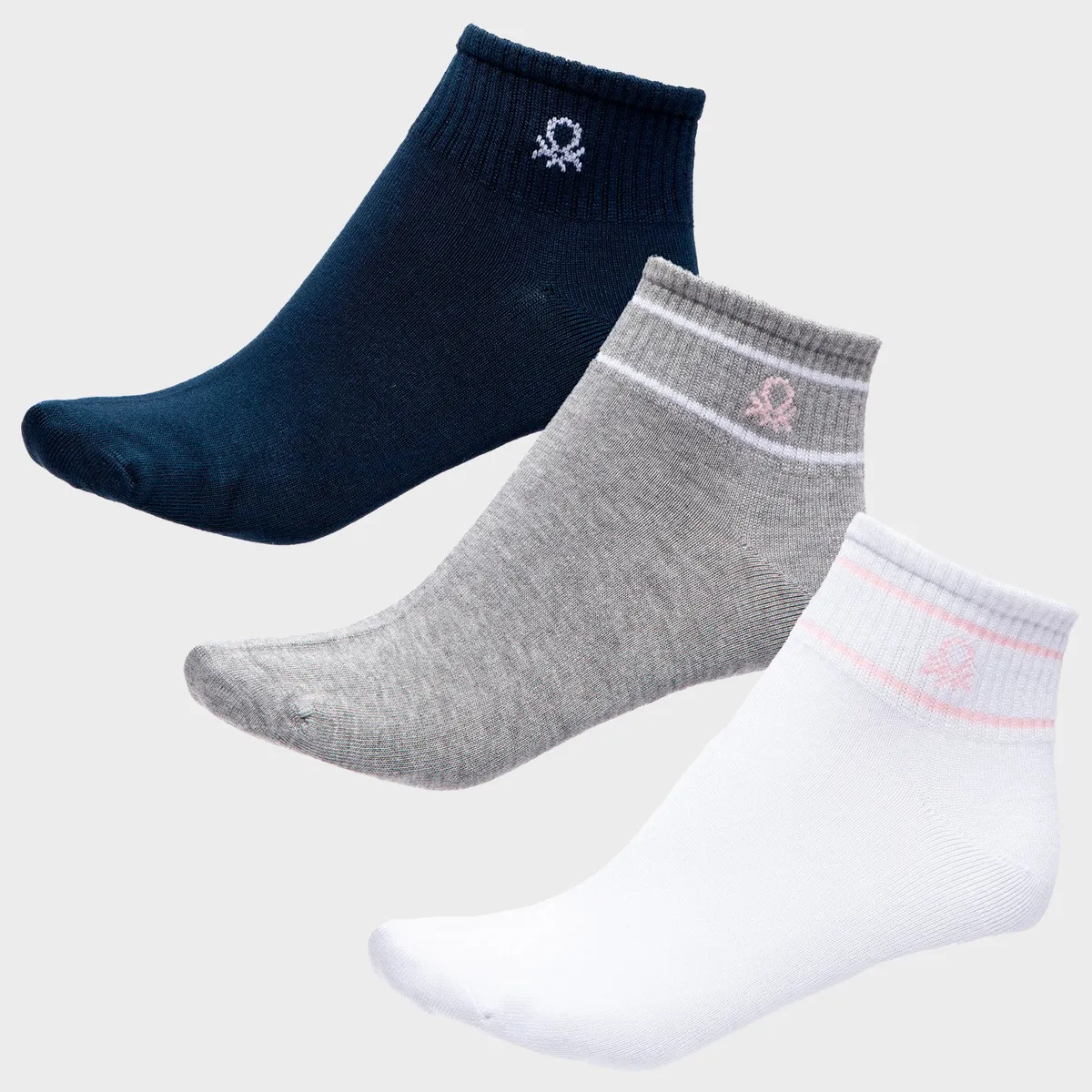 BENETTON - Pack de 3 Calcetines Mujer Benetton