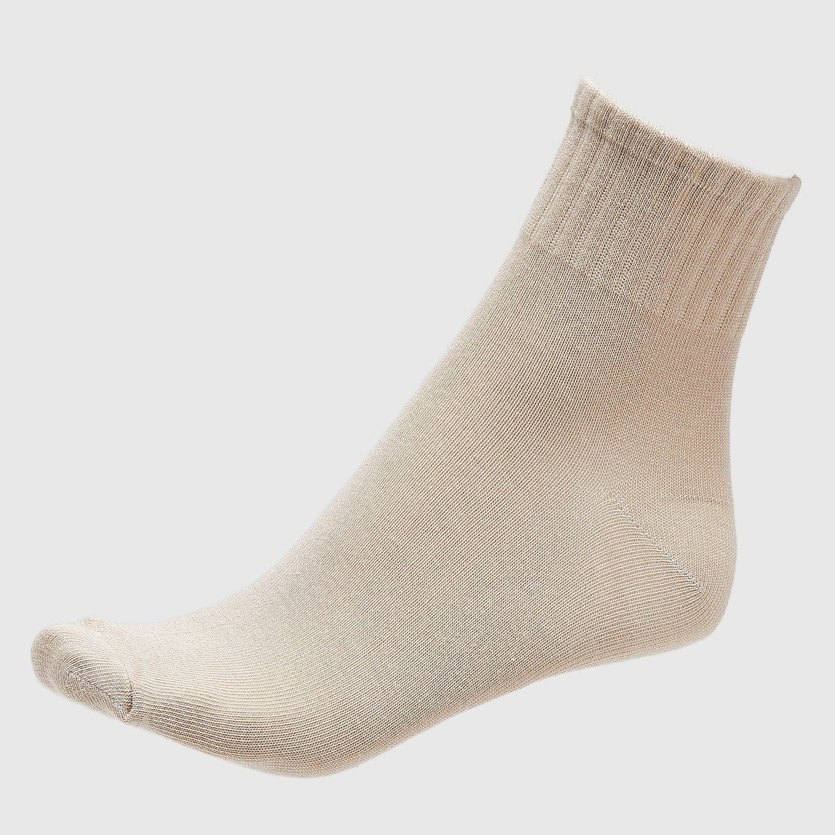 BLU - Calcetines Mujer Blu Medias Diseño Liso Pack de 5 Algodón