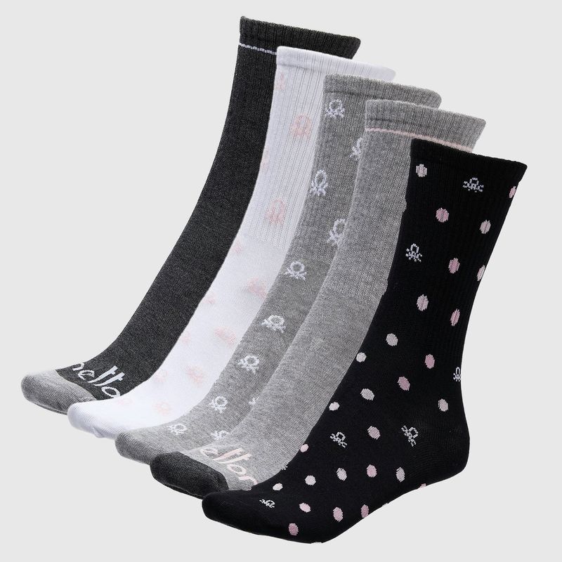 BENETTON - Pack de 5 Calcetines Mujer Benetton