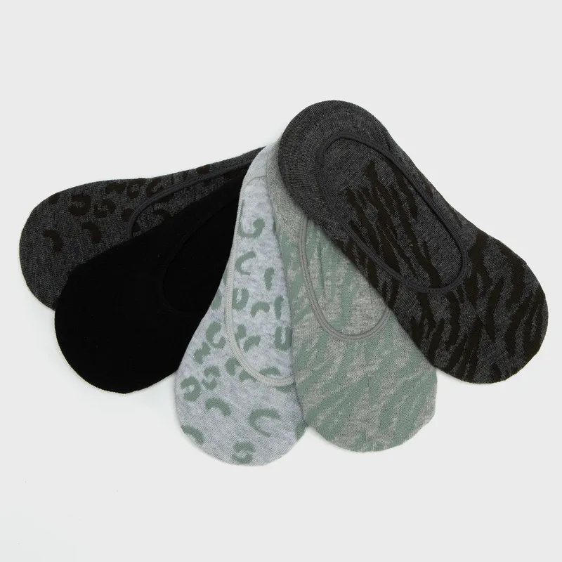 BLU - Pack de 5 Calcetines Cortos Blu Mujer Diseño Liso