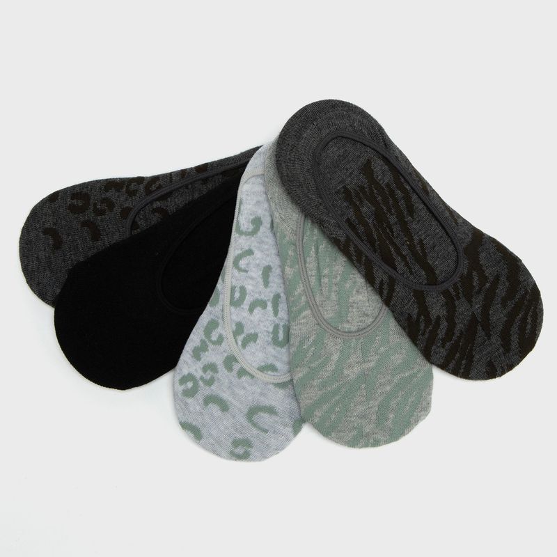 BLU - Pack de 5 Calcetines Cortos Blu Mujer Diseño Liso