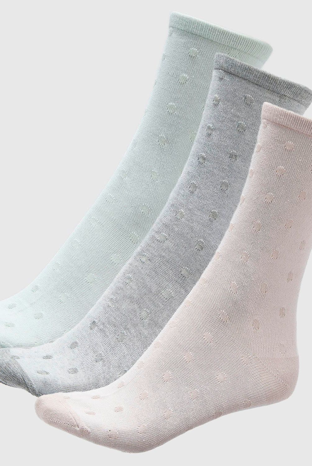 BLU - Pack de 3 Medias Mujer Blu Diseño Jacquard