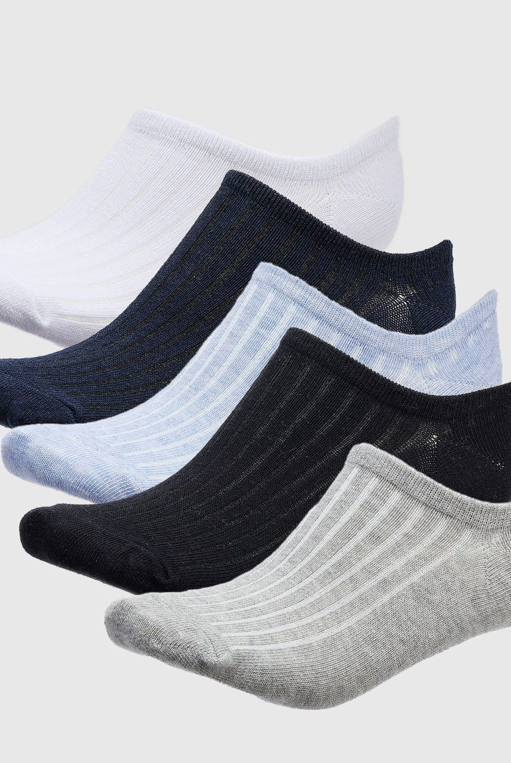 BLU - Pack de 5 Calcetines Invisibles Mujer Blu Diseño Liso