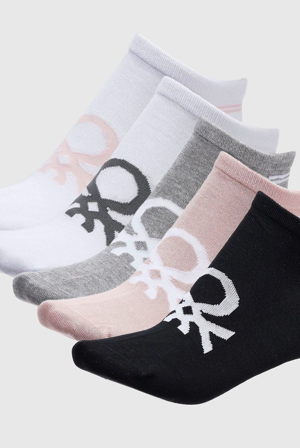 BENETTON - Pack de 5 Calcetines Mujer Benetton