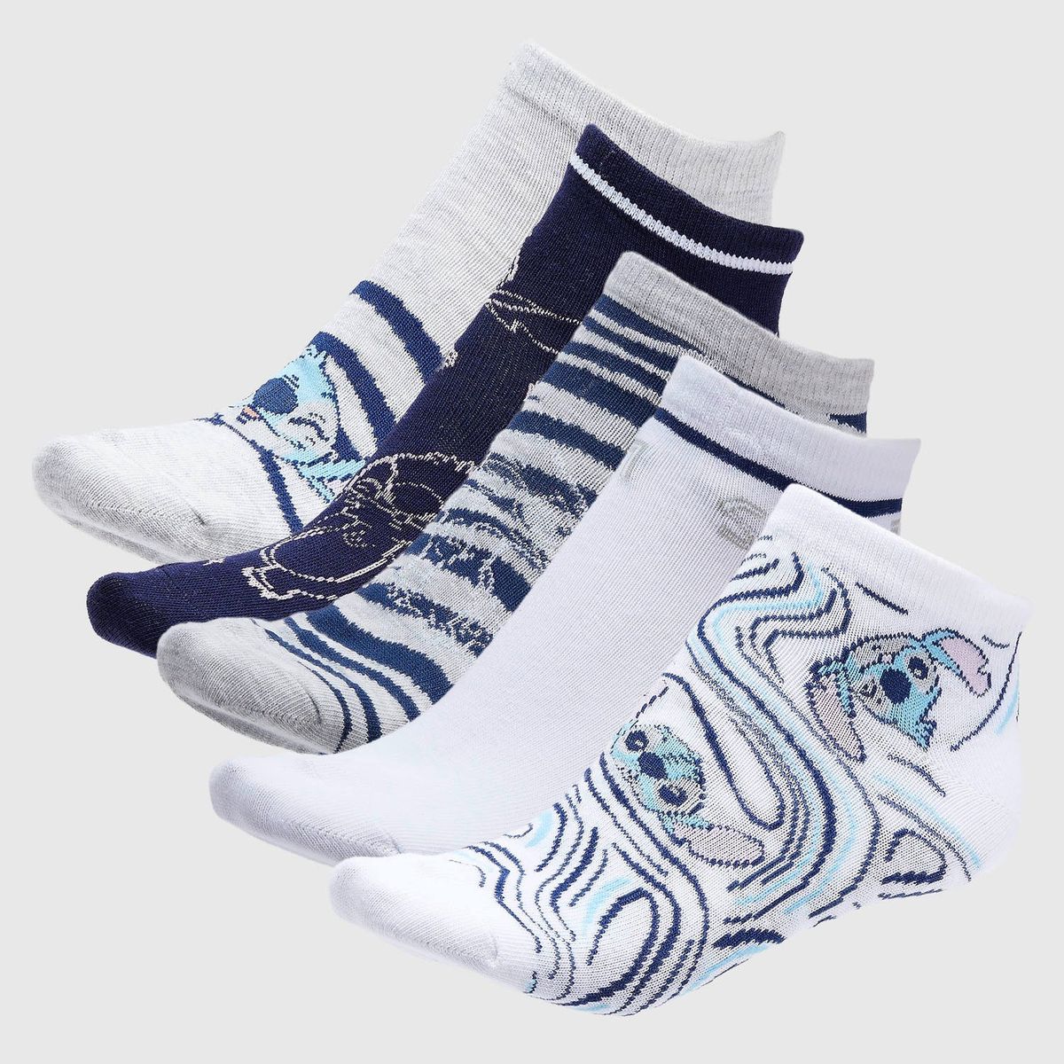 DISNEY - Pack de 5 Calcetines Mujer Disney