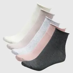 BLU - Pack 5 Medias Mujer Algodón