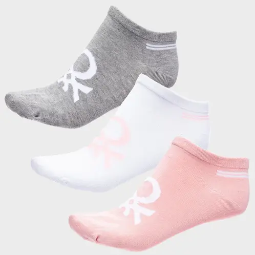 BENETTON - Pack de 3 Calcetines Mujer