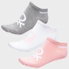 BENETTON - Pack de 3 Calcetines Mujer