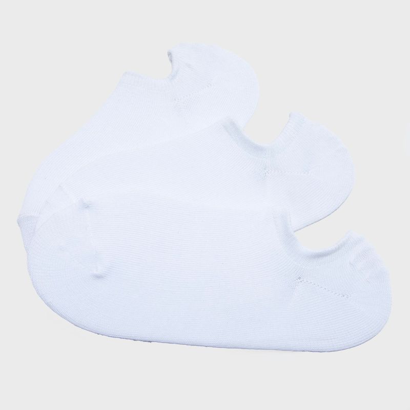 BLU - Pack de 3 Medias Mujer Blu Blancas Lisas