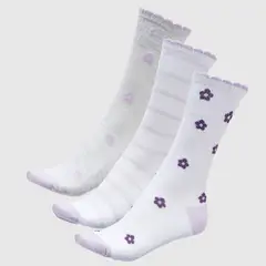 SYBILLA - Pack de 3 Medias Mujer Diseño con Flores