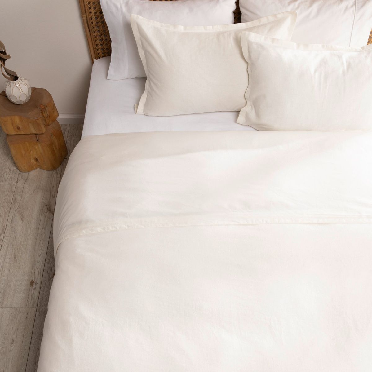 BASEMENT HOME - Funda Plumón Lino Con Fundas De Almohada Basement Home