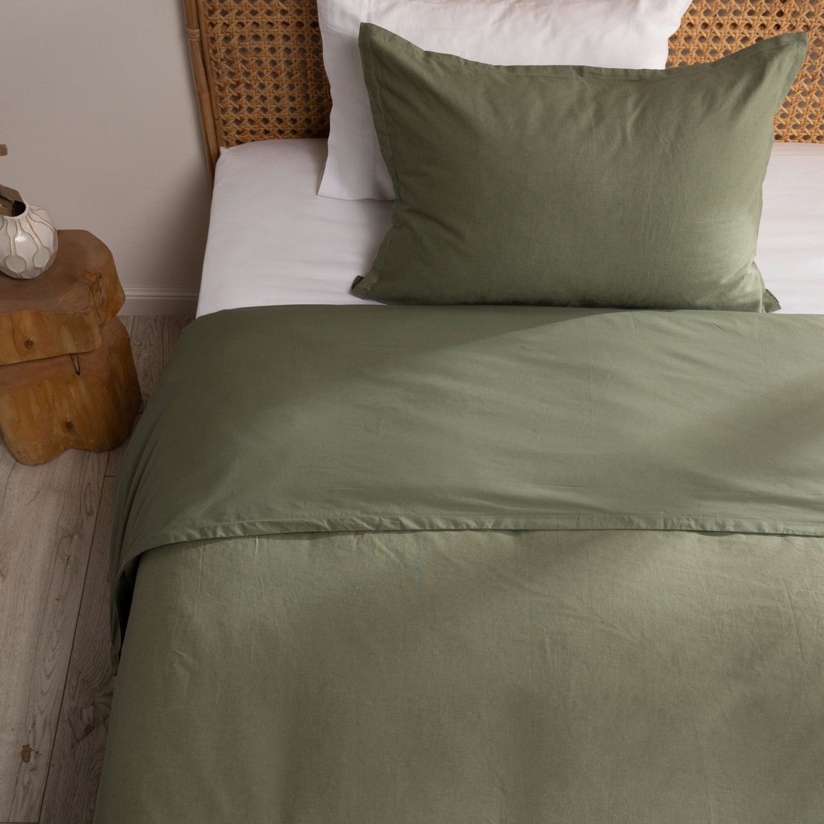 BASEMENT HOME - Funda Plumón Lino Con Fundas De Almohada Basement Home