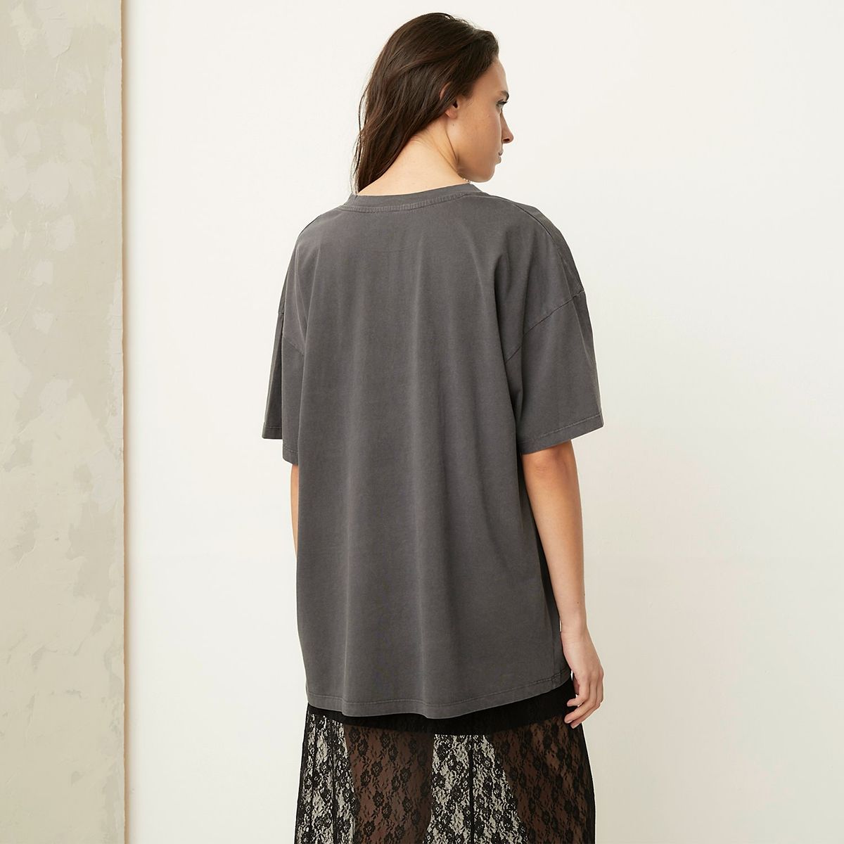 AMERICANINO - Polera Oversize Manga Corta Mujer Americanino Algodón