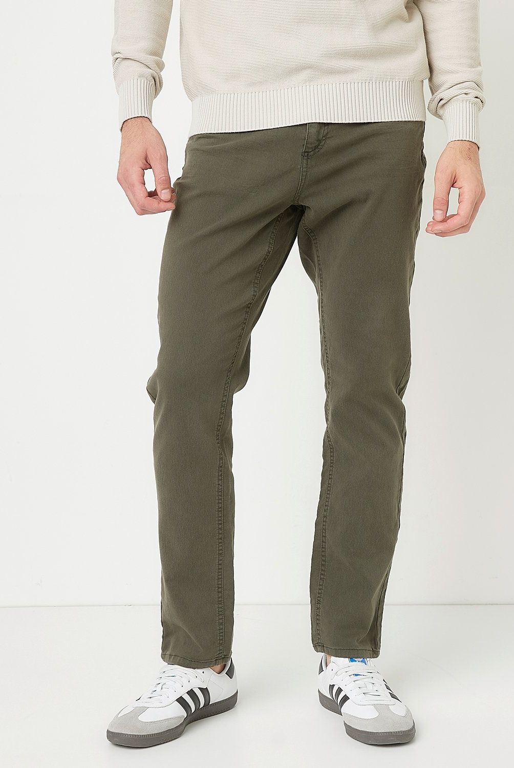 BASEMENT - Pantalón Basement Casual Slim Fit Hombre Algodón