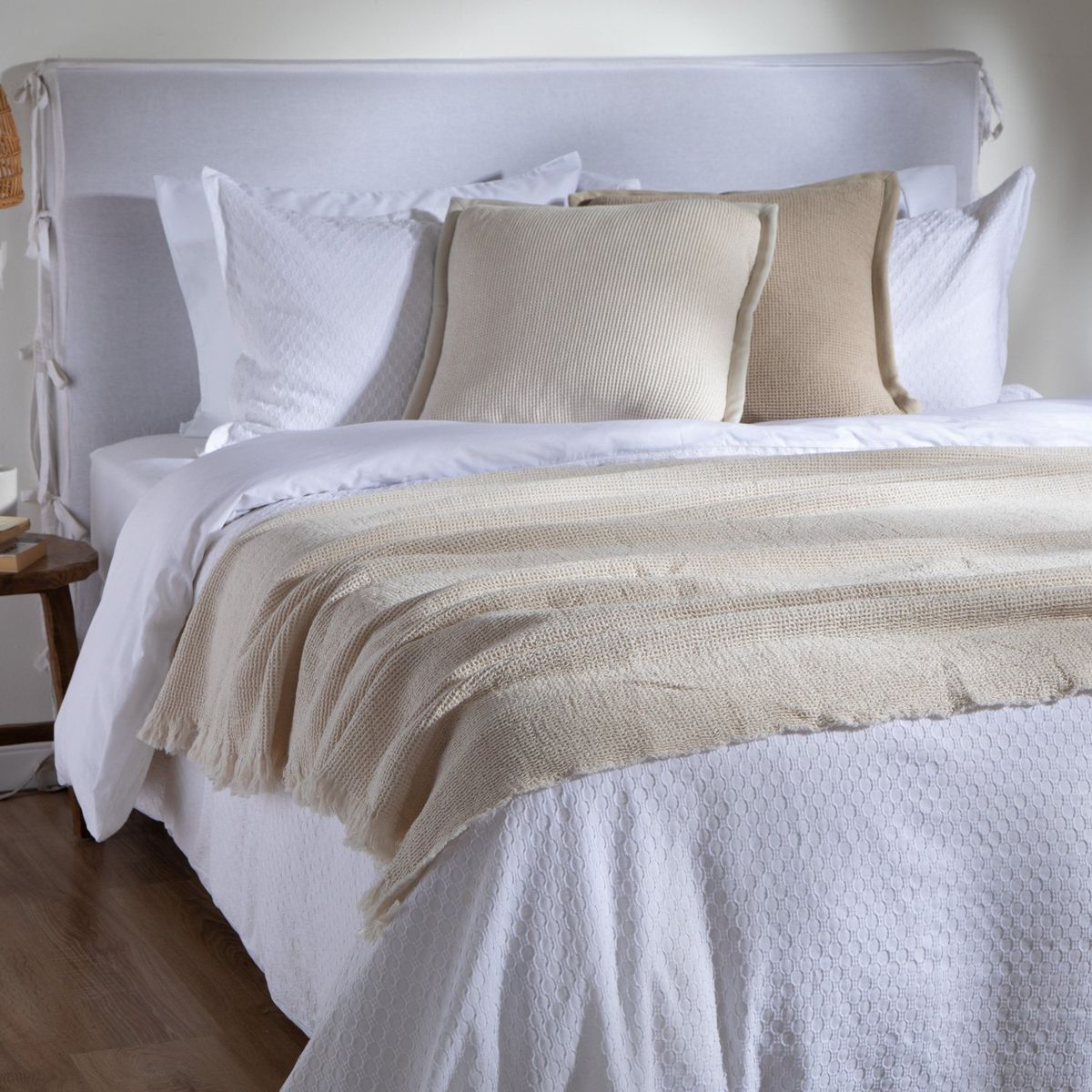CASA CANTABRIA - Chal Waffle Sage 130X180 Cm Casa Cantabria