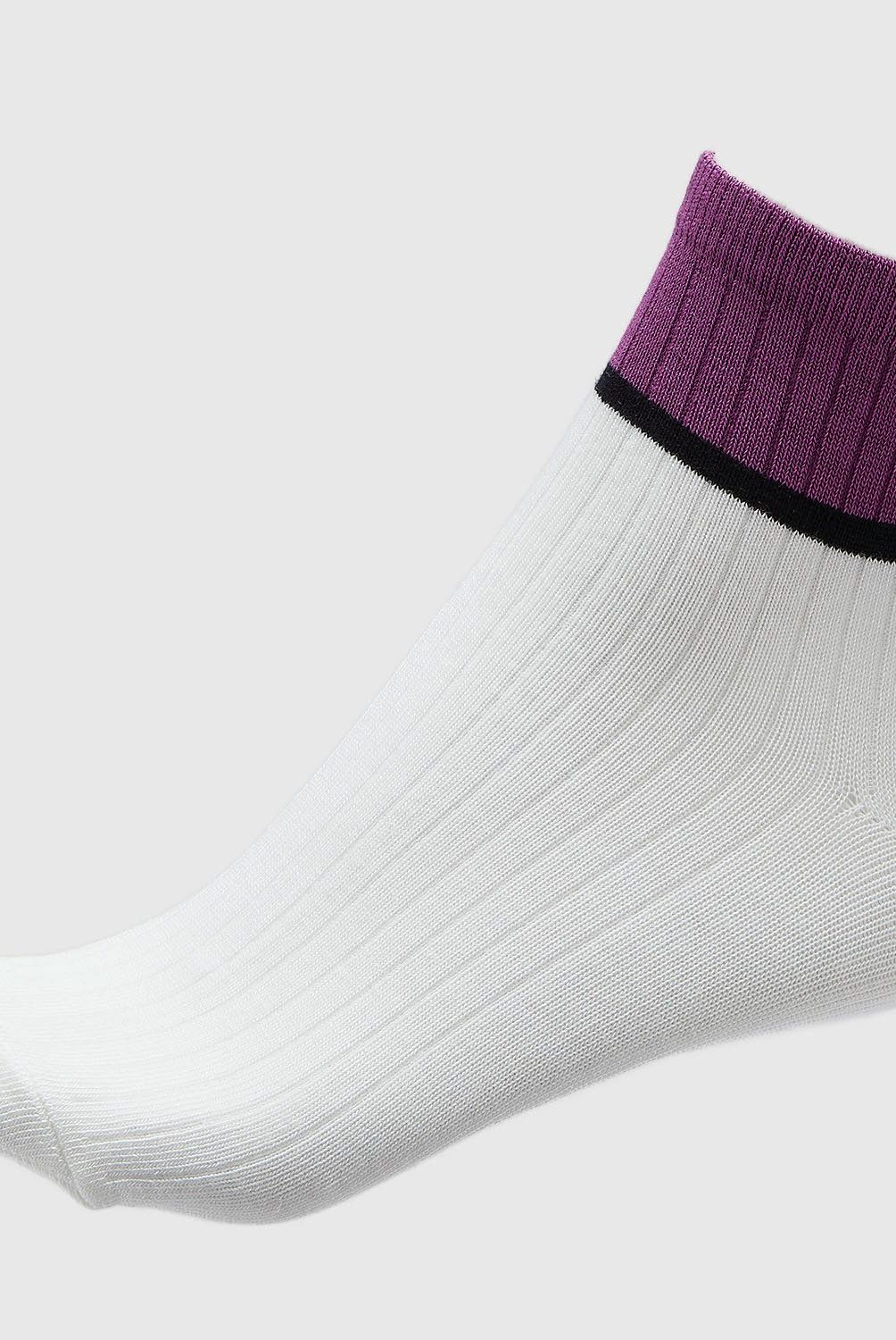BLU - Calcetines Mujer Blu Pack de 3 Medias Diseño con puño acanalado