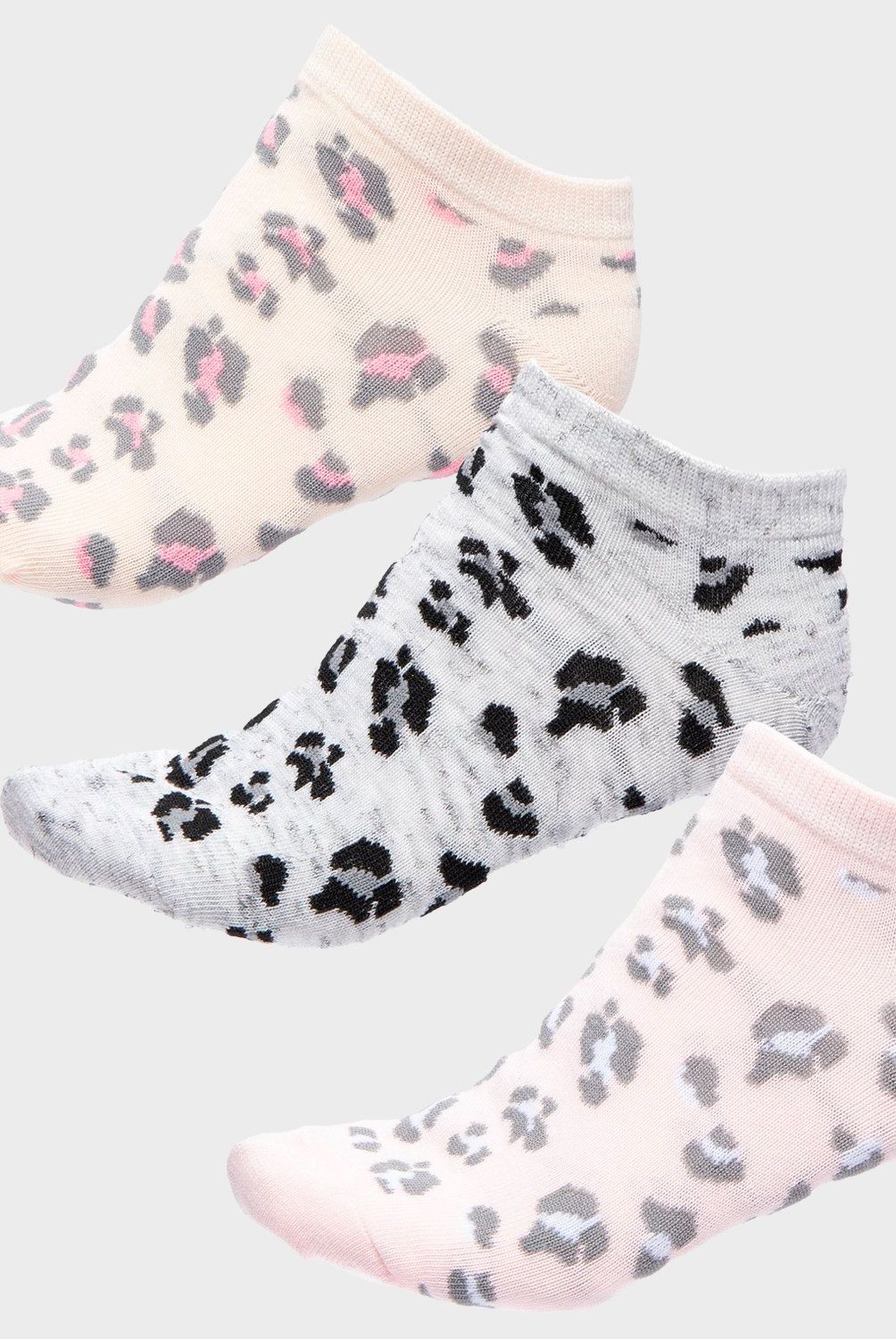SYBILLA - Sybilla Pack de 3 Soquetes Mujer Diseño Animal Print