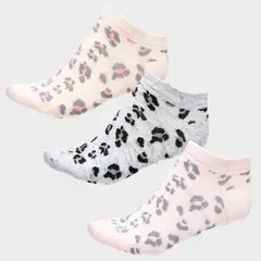 SYBILLA - Pack de 3 Soquetes Mujer Diseño Animal Print