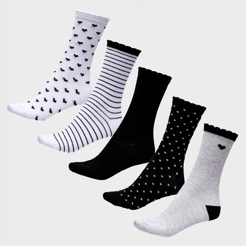 SYBILLA - Pack 5 Calcetines Mujer Sybilla Medias Diseño