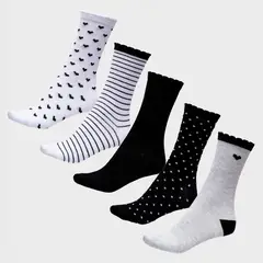 SYBILLA - Pack 5 Calcetines Mujer Medias Diseño