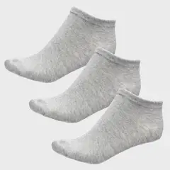 BLU - Pack de 3 Medias Tobilleras Mujer Algodón Lisas