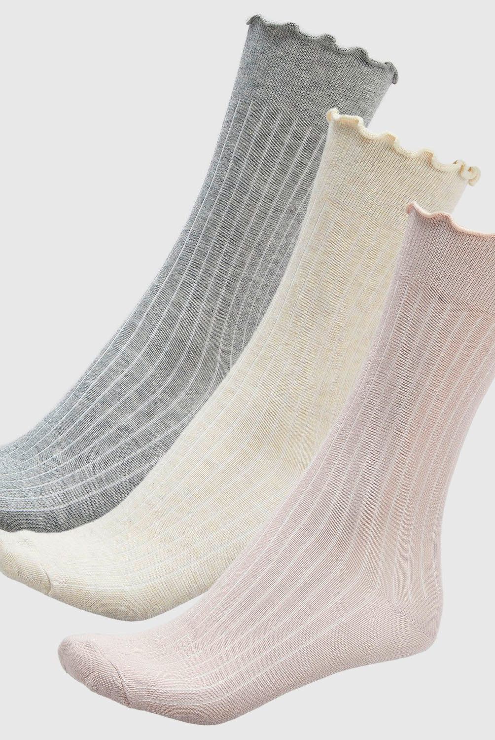 BLU - Pack de 3 Calcetines Mujer Blu