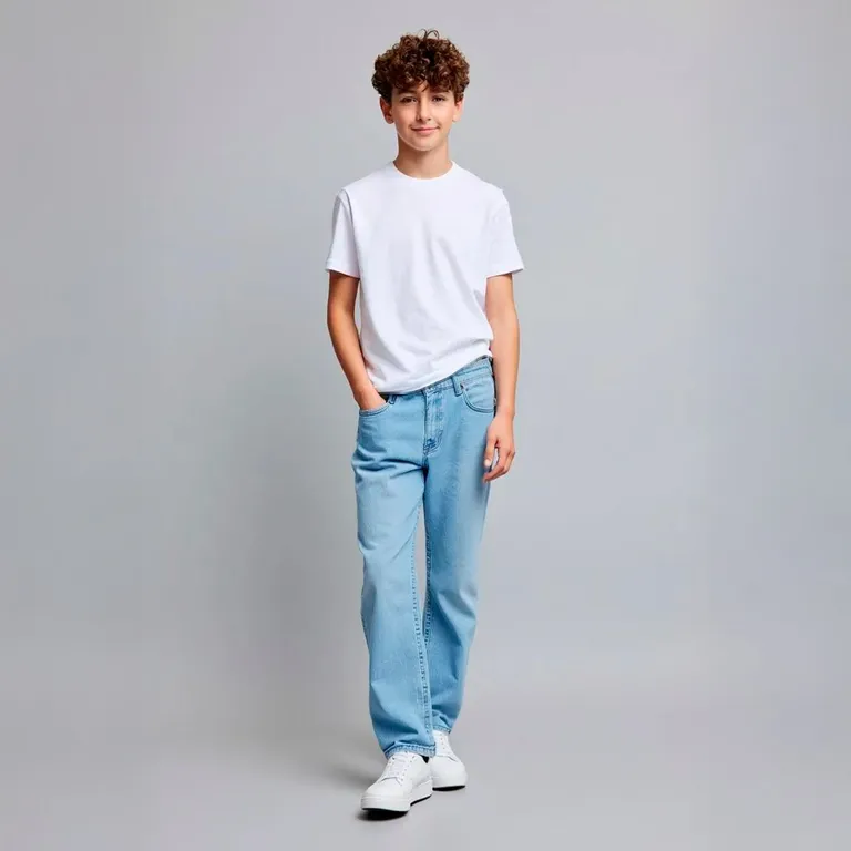Jeans Skinny Fit Denim Niño Algodón
