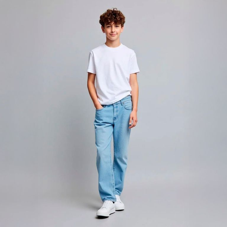 Jeans Skinny Fit Denim Niño Algodón