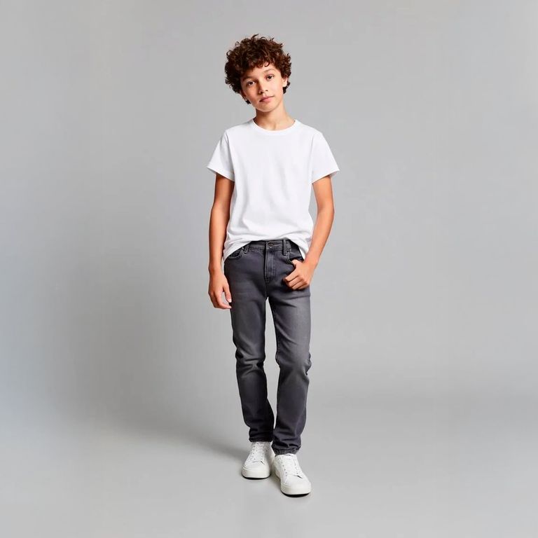 Jeans Skinny Fit Denim Niño Algodón