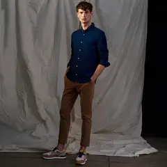 WOLF&HANK - Pantalón Chino Hombre Slim Fit Algodón