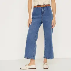 APOLOGY - Jeans Flare Tiro Medio Mujer Algodón