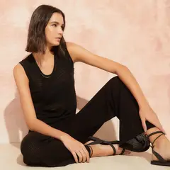 BASEMENT - Polera Sin Mangas Mujer Diseño Liso