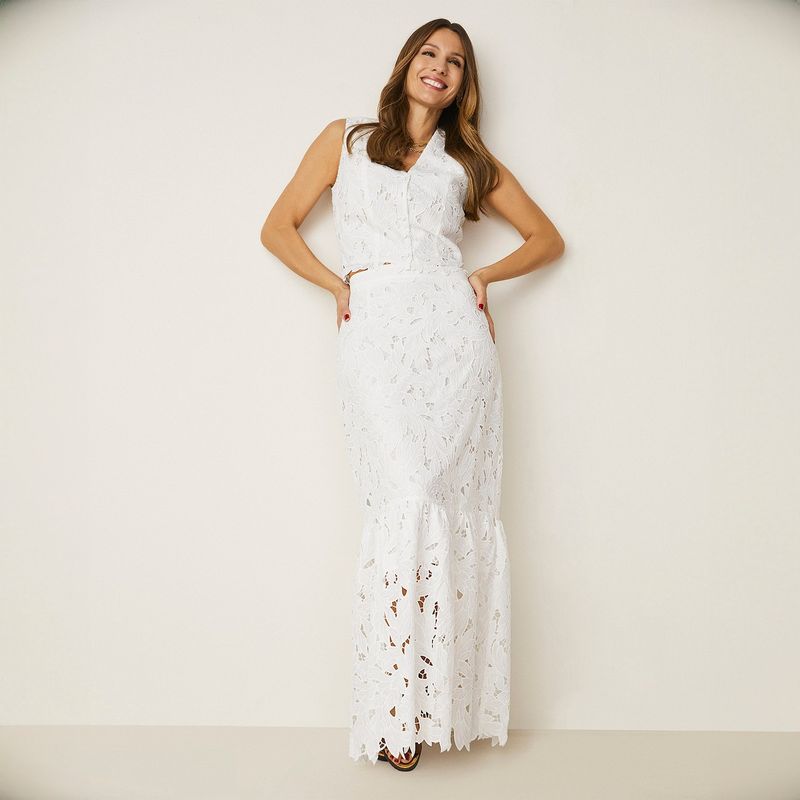 APOLOGY - Falda Midi Mujer Apology Por Pampita