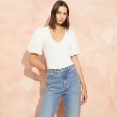 BASEMENT - Polera Manga Corta Casual