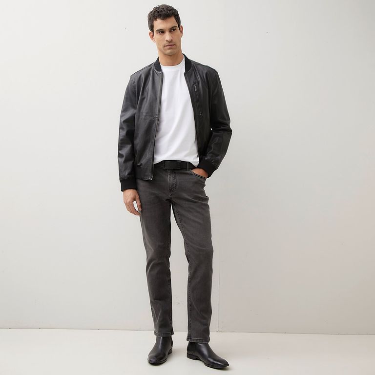 Jeans Slim Fit Algodón Hombre