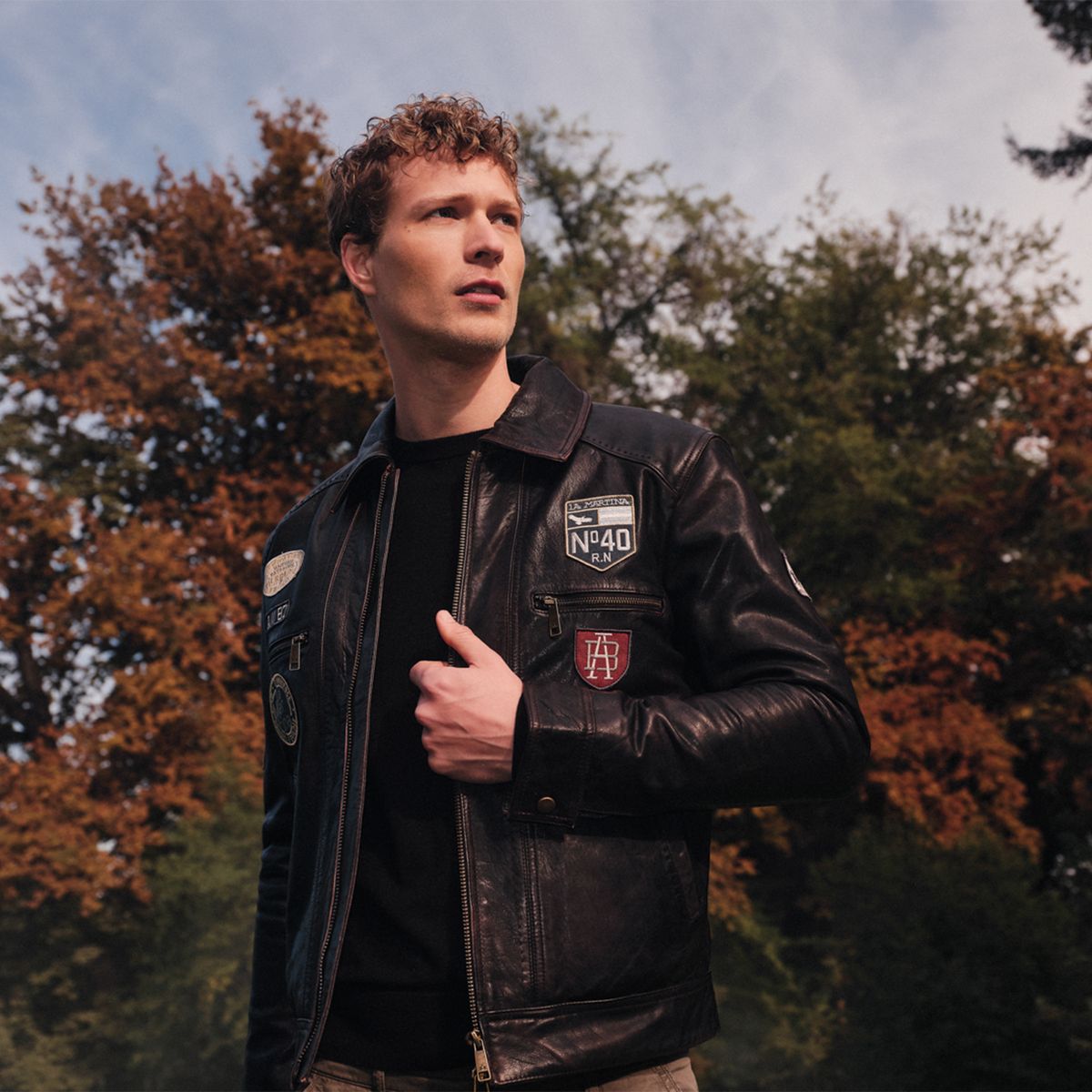 LA MARTINA - Chaqueta Cuero Hombre La Martina