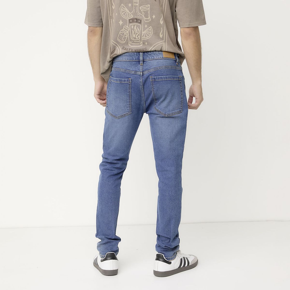 BEARCLIFF - Jeans Bearcliff Super Skinny Fit Hombre Algodón Stretch