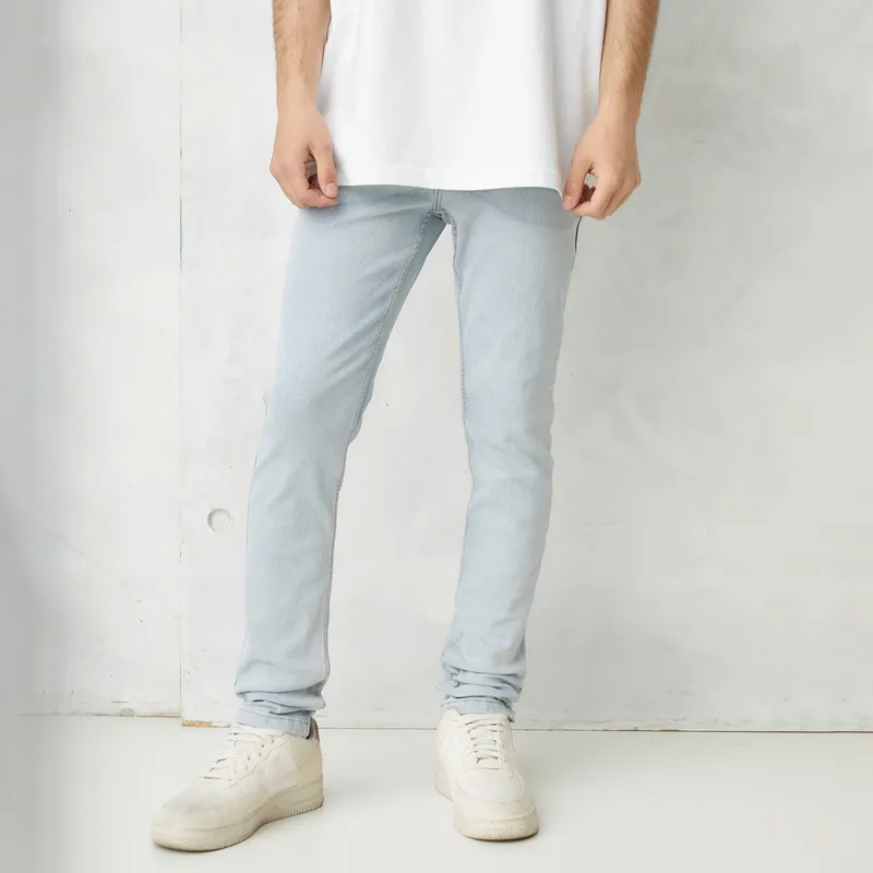 BEARCLIFF - Jeans Bearcliff Super Skinny Fit Hombre Algodón Stretch