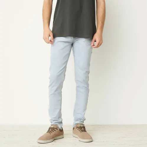 BEARCLIFF - Jeans Super Skinny Fit Hombre Algodón Stretch