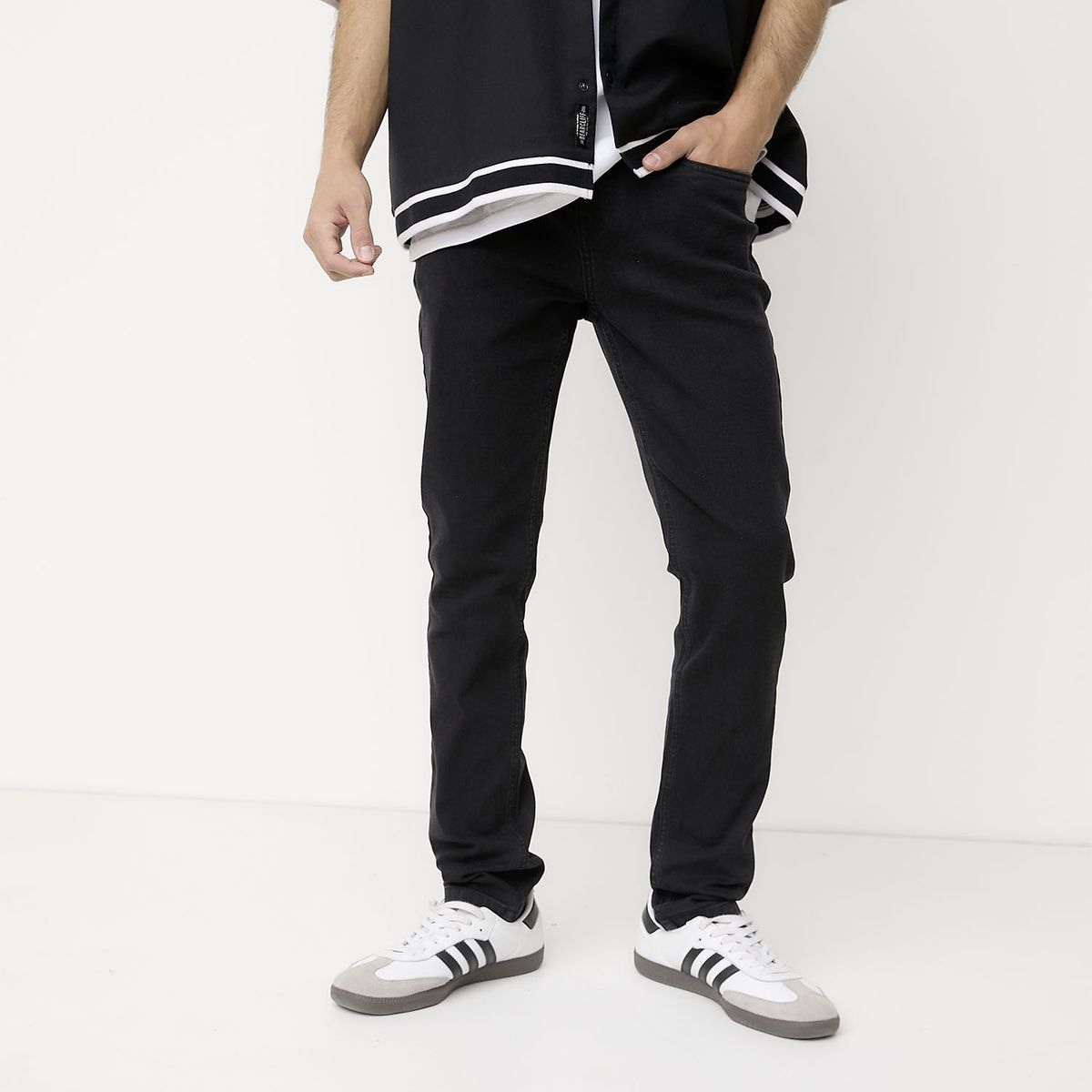 BEARCLIFF - Jeans Bearcliff Super Skinny Fit Hombre Algodón Stretch