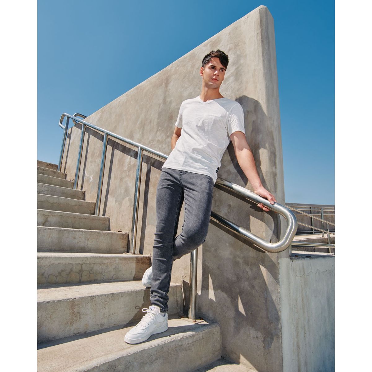 BEARCLIFF - Jeans Bearcliff Super Skinny Fit Hombre Algodón Stretch