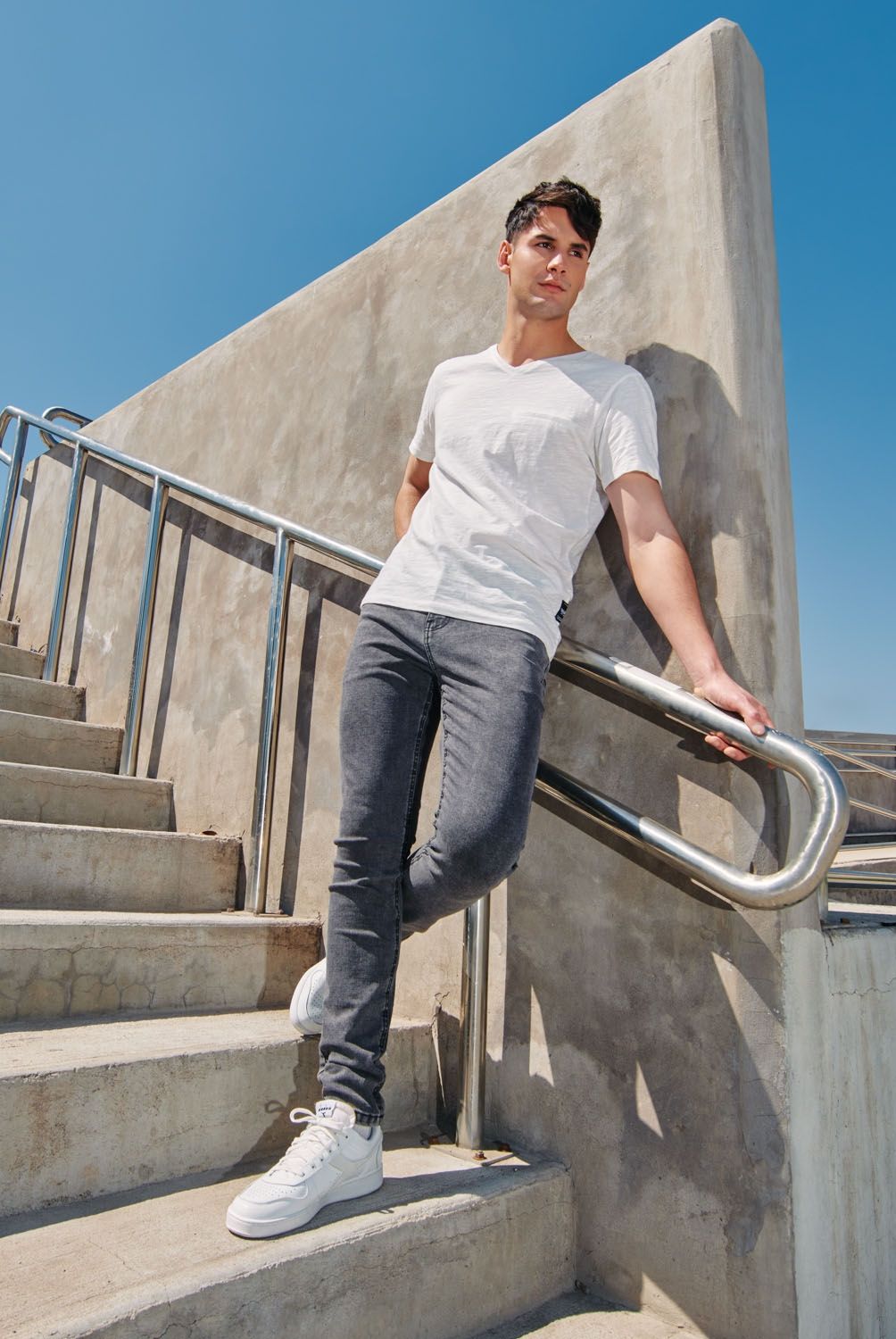 BEARCLIFF - Jeans Bearcliff Super Skinny Fit Hombre Algodón Stretch