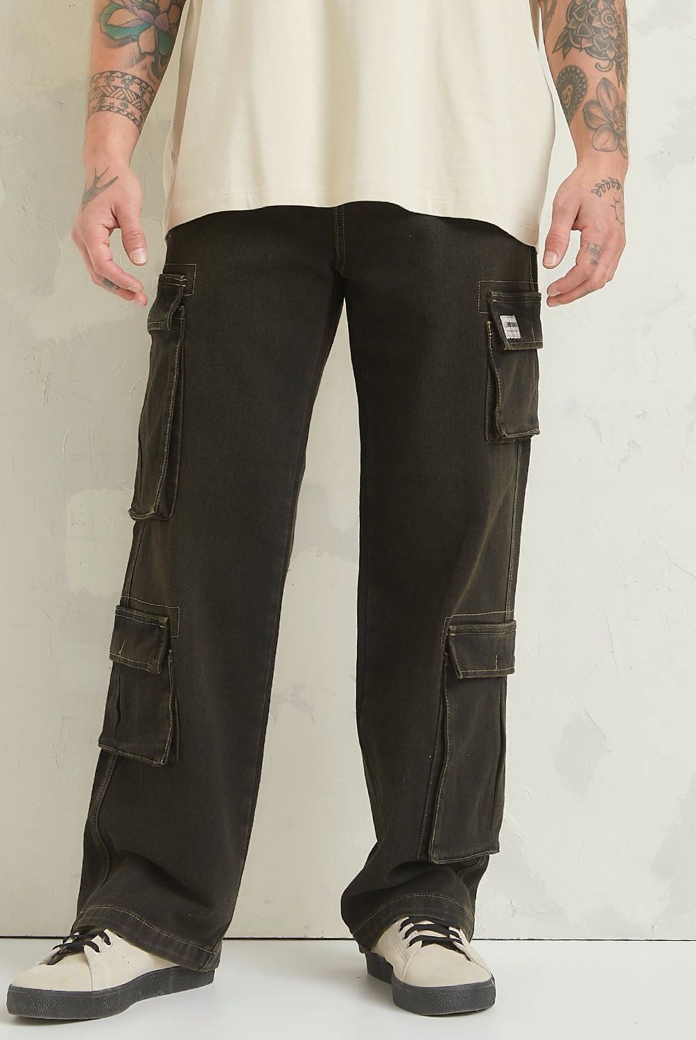 AMERICANINO - Jeans Cargo Baggy Fit Americanino Hombre